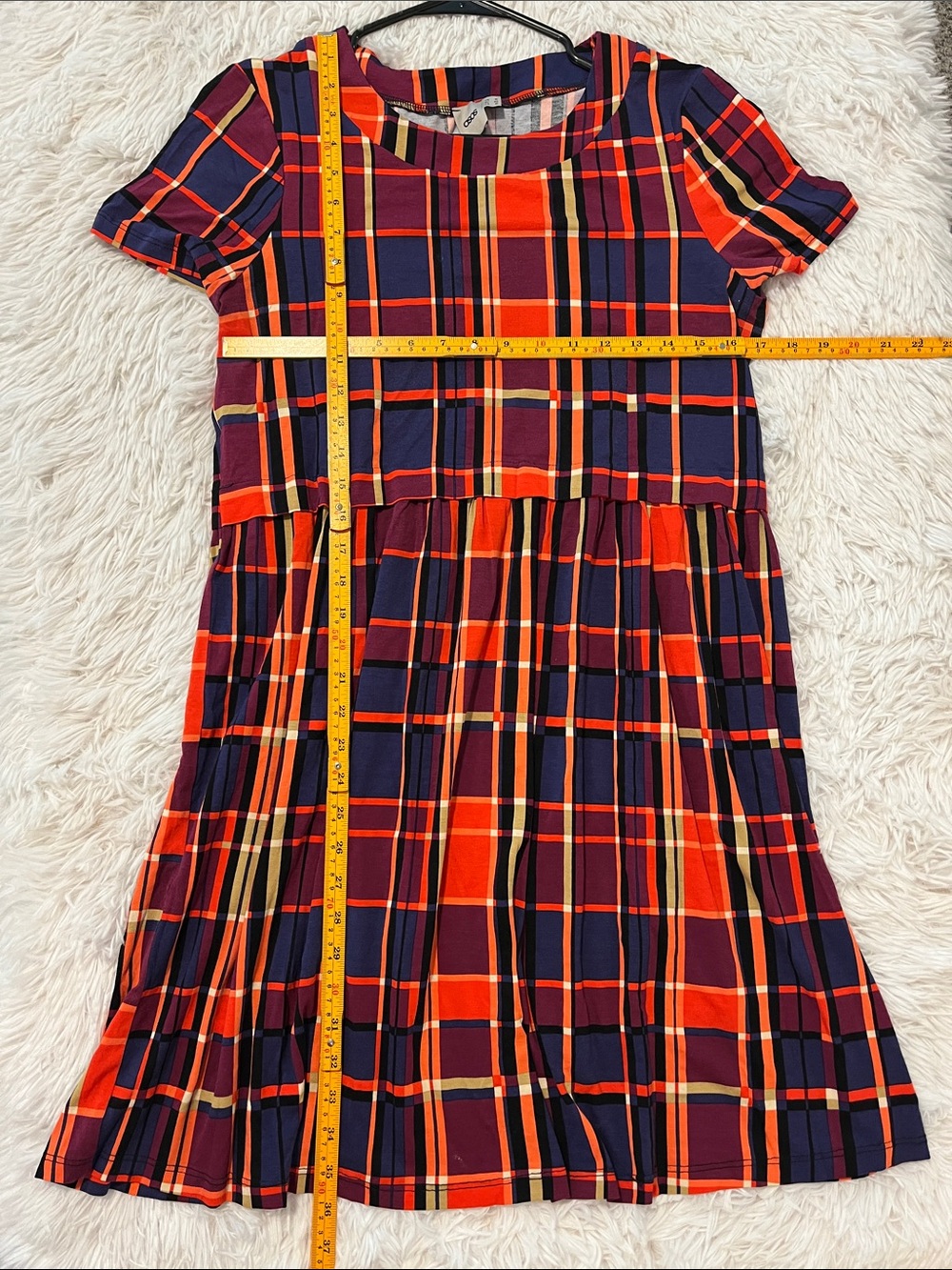 ASOS Dress Check Jersey dress 10 - Picture 4 of 7